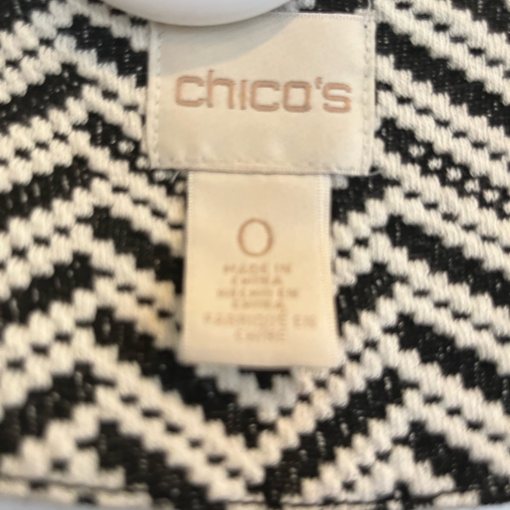 CHICO’S chevron knit jacquard jacket/coat - Picture 6 of 15